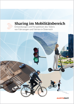 Cover des Grundlagendokuments Sharing im Mobilitätsbereich (AustriaTech 2023)