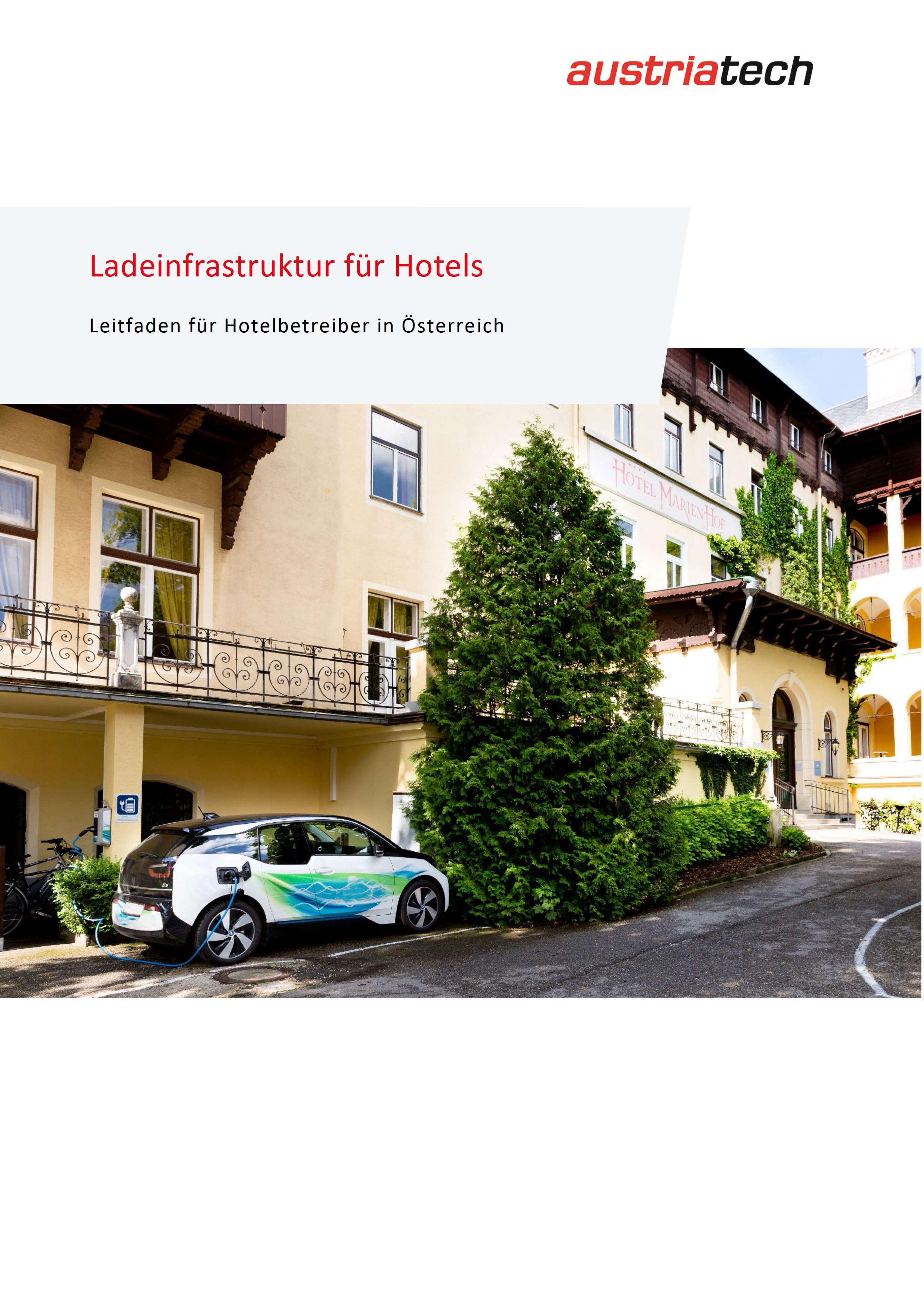 Titelblatt Ladeinfrastruktur fuer Hotels